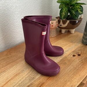 Hunter Purple Girls Rain Boots ✨final price✨